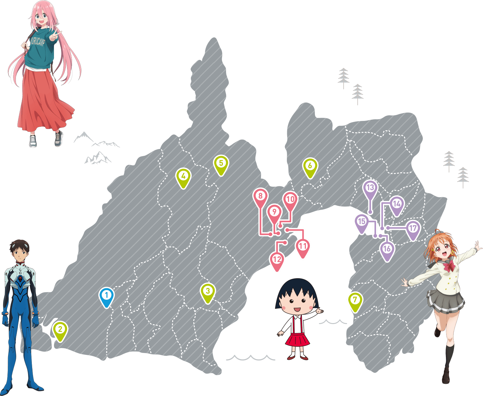 モデル地マップ